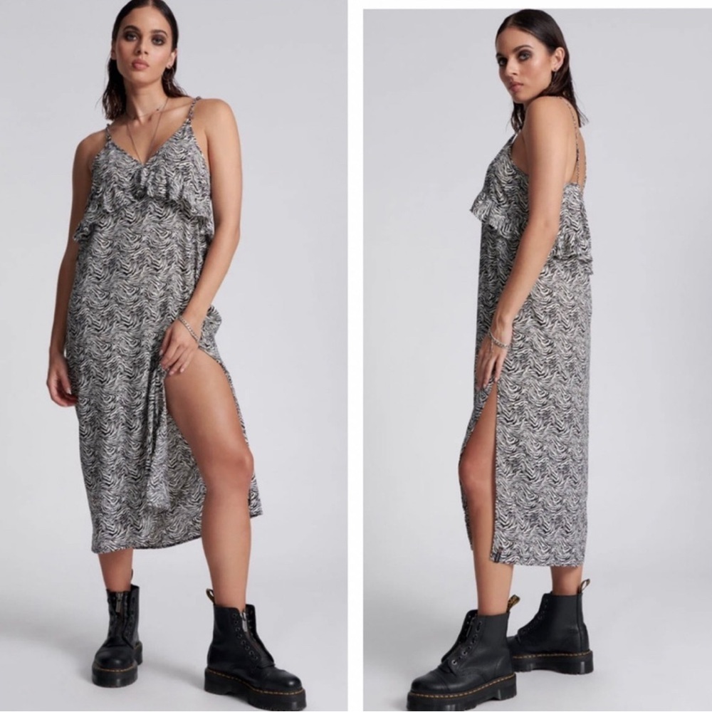 Free people. Small nwt Interference Slip Mini Dress - Interference​
